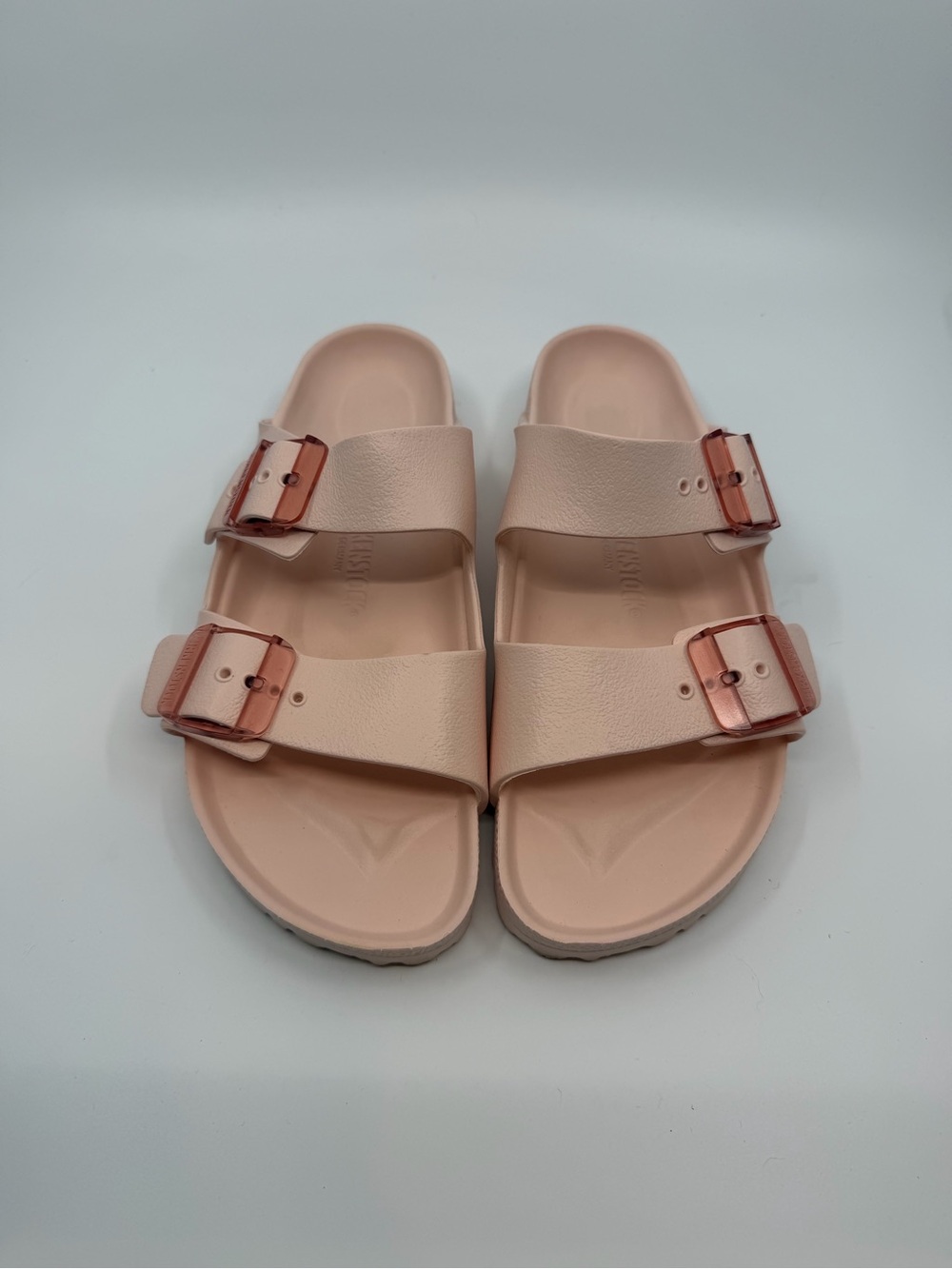 Birkenstock EVA Slide Sandals Two Strap Adjustable Buckle Pink Women EU 4